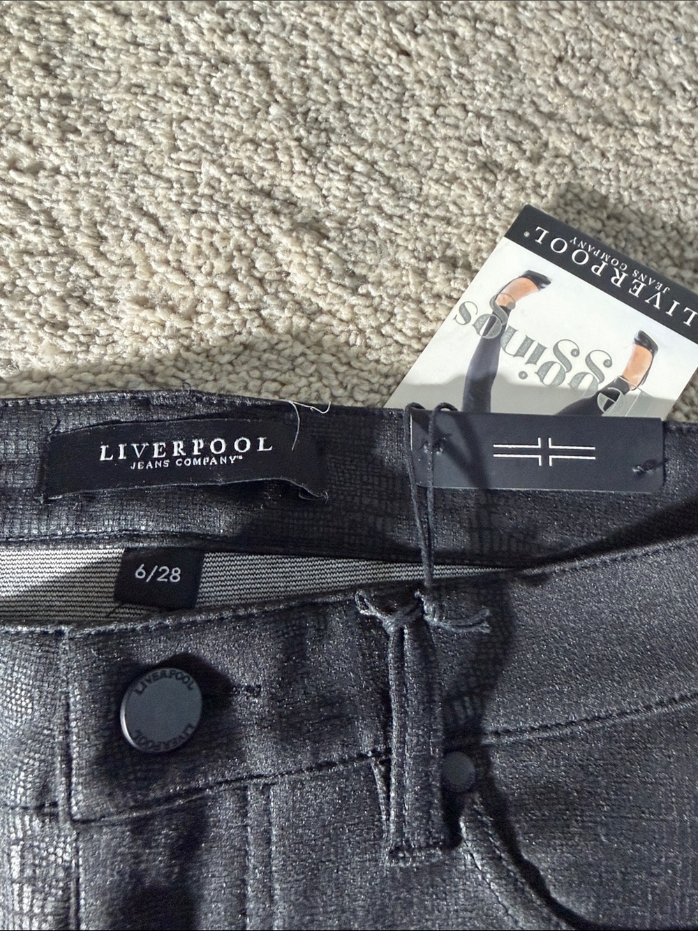 Liverpool Women’s Black Leggings - Picture 2 of 10